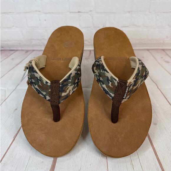Hari Mari Scouts Woodland Brown Camo Flip Flops Sandals Mens Size 13 main image 6